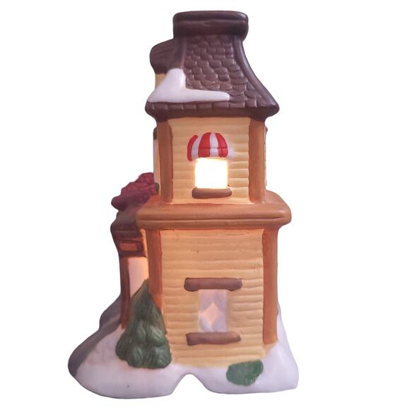 Vtg 1996 Beals Enesco Main Street Village Collection Porcelain Christmas Store - Picture 2 of 9